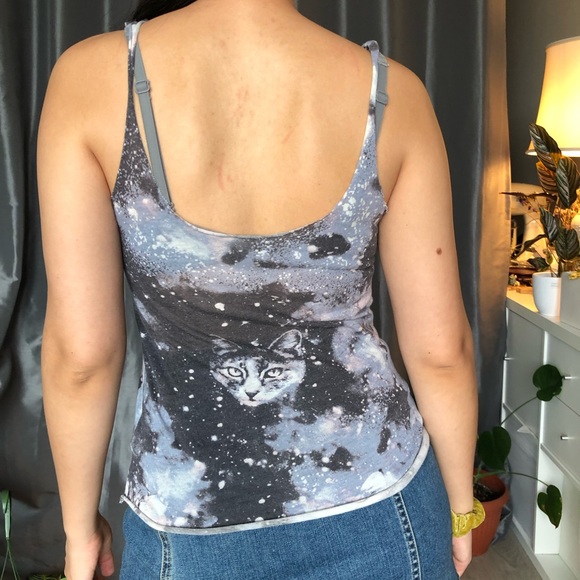Galaxy Cat tank top - Picture 4 of 4